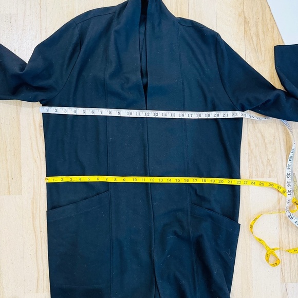 Eileen Fisher 100% wool shawl high collar thin jacket - Picture 12 of 14